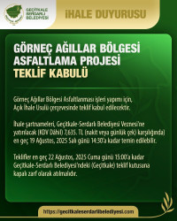 Görneç Ağıllar Bölgesi Asfaltlama Projesi