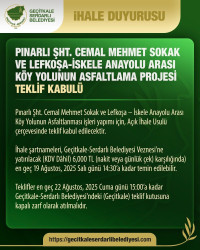 Pınarlı Şehit Cemal Mehmet Sokak ve Lefkoşa-İskele Anayolu Arası Köy Yolunun Asfaltlanması