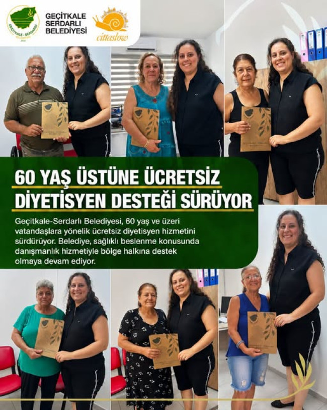 60 yaş &uuml;st&uuml;ne &uuml;cretsiz diyetisyen desteği s&uuml;r&uuml;yor