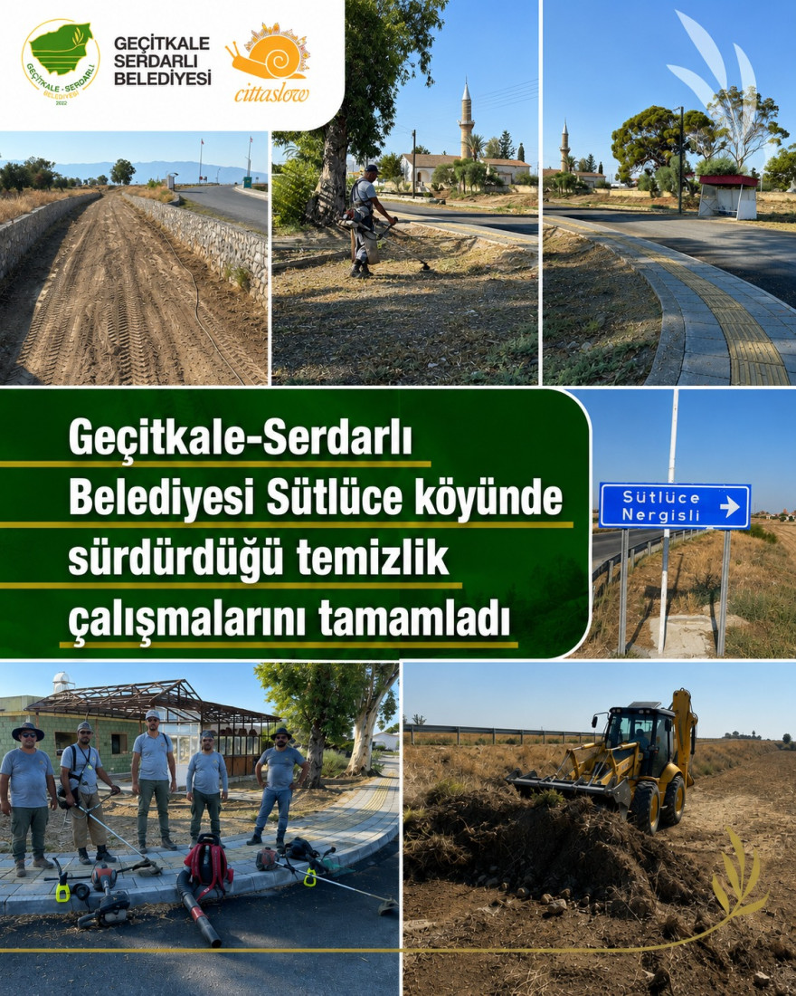 S&uuml;tl&uuml;ce&rsquo;de temizlik &ccedil;alışmaları tamamlandı