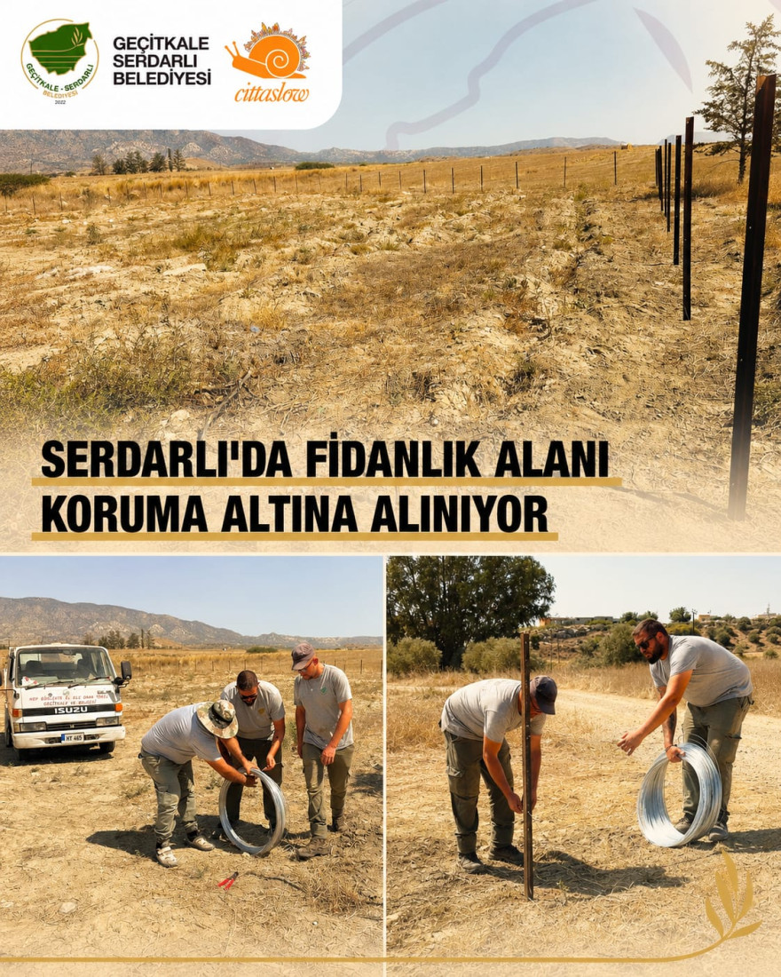 Serdarlı&rsquo;da fidanlık alanı koruma altına alınıyor