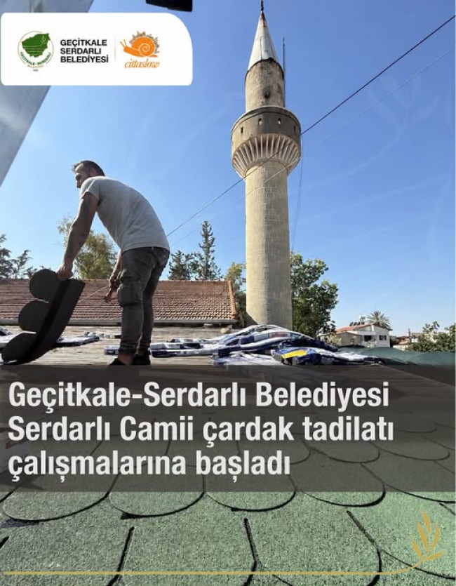 Serdarlı Camii &ccedil;ardağı yenileniyor