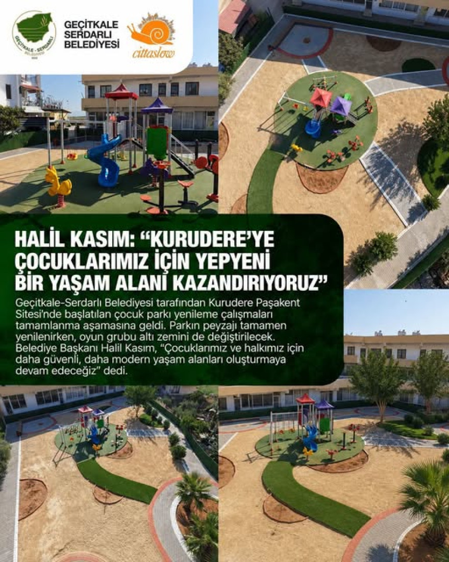 Kurudere Paşakent Sitesi'nde modern &ccedil;ocuk parkı: Yenileme &ccedil;alışmaları tamamlanıyor